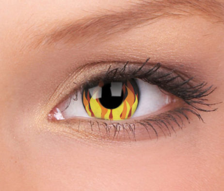 Crazy Lens Flame Hot Yearly Disposable 14 mm Contact Lens